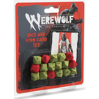 Werewolf Apocalypse RPG Dice & Card 