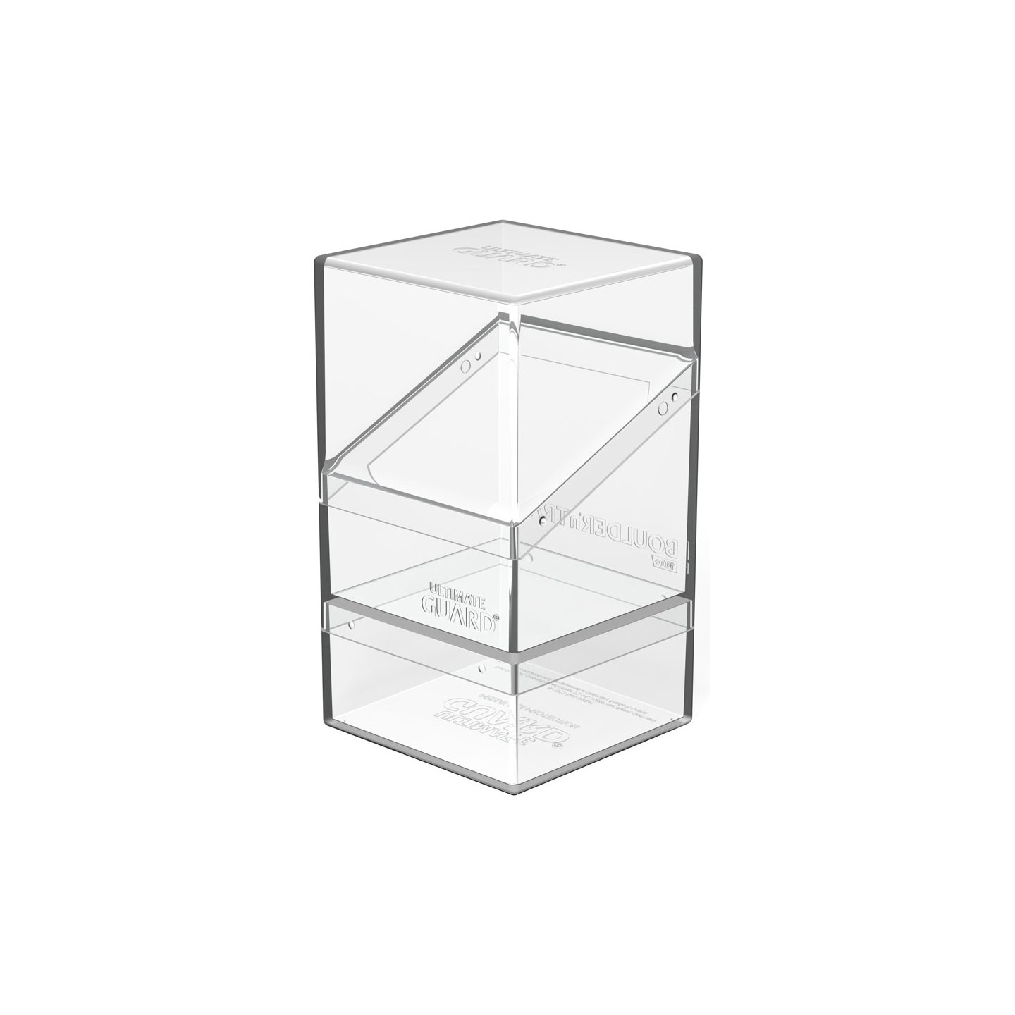 Deck Case Boulder and Tray 100+ Clear Ultimate Guard