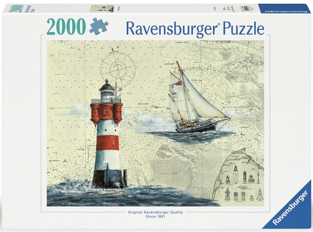 Romantic Lighthouse 2000 biter Puslespill - Ravensburger Puzzle