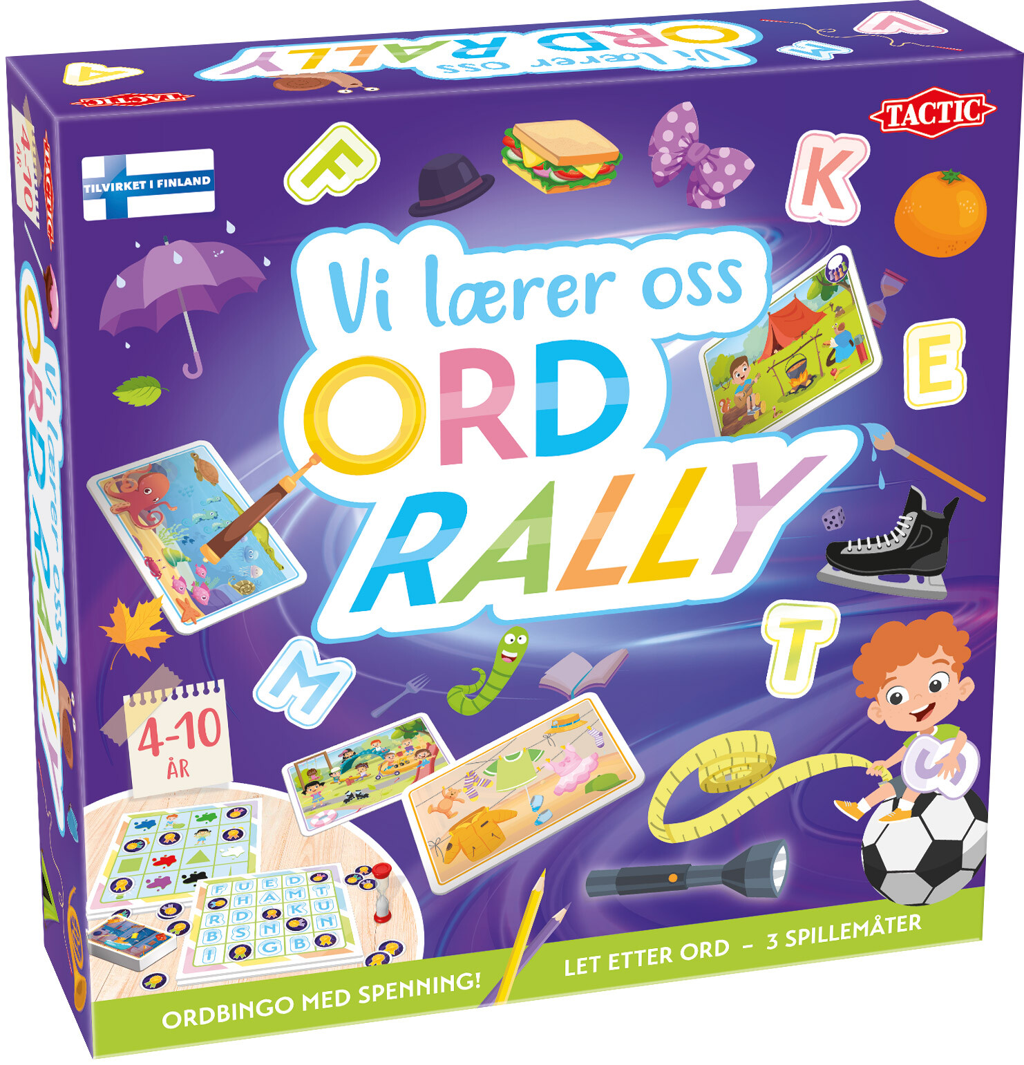 Vi lærer oss ord rally Lærespill Norsk utgave