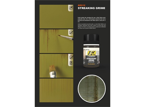 AK Streaking Grime Enamel Paint 35ml 