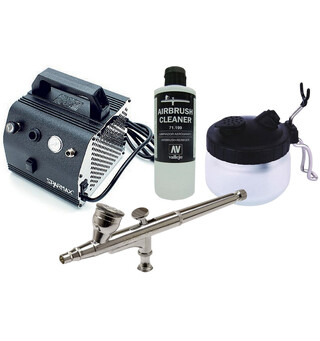 Airbrush Startpakke PORTABEL Komplett Alt du trenger for &#229; komme igang