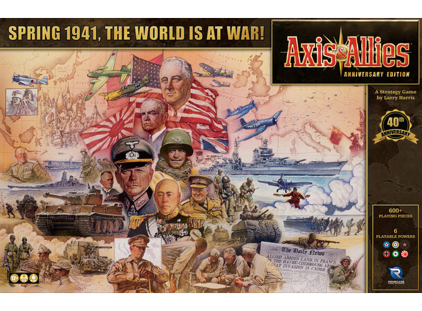 Axis & Allies Anniversary Ed Brettspill 