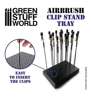 Base for Malingsklemmer til Airbrush Green Stuff World Airbrush Clip Board