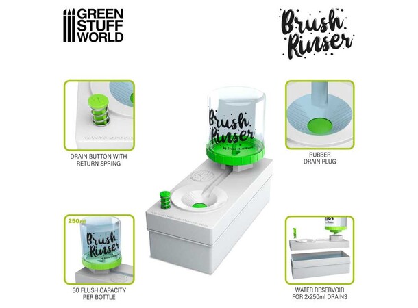 Brush Rinser Fresh Water Rinse Well Green Stuff World 