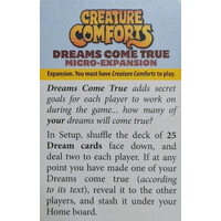 Creature Comforts Dreams Come True Exp Expansion till Creature Comforts