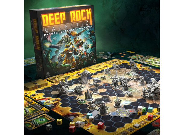 Deep Rock Galactic Deluxe Ed Brettspill The Board Game Deluxe Second Edition 