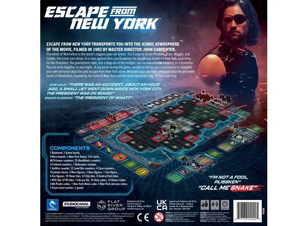 Escape from New York Brettspill 