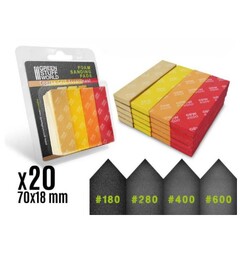 Foam Sanding Pads COARSE GRIT x20 Green Stuff World