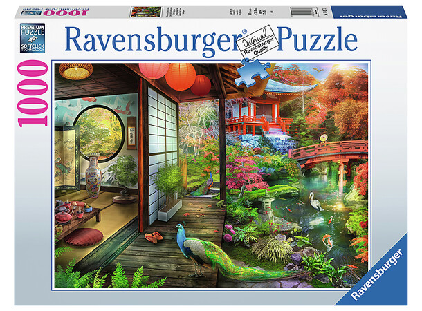 Japanese Garden Teahouse 1000 biter Puslespill - Ravensburger Puzzle