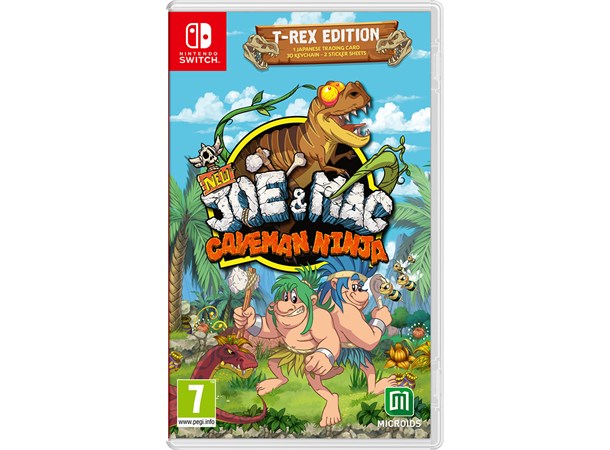 New Joe & Mac Caveman Ninja Switch T-Rex Edition