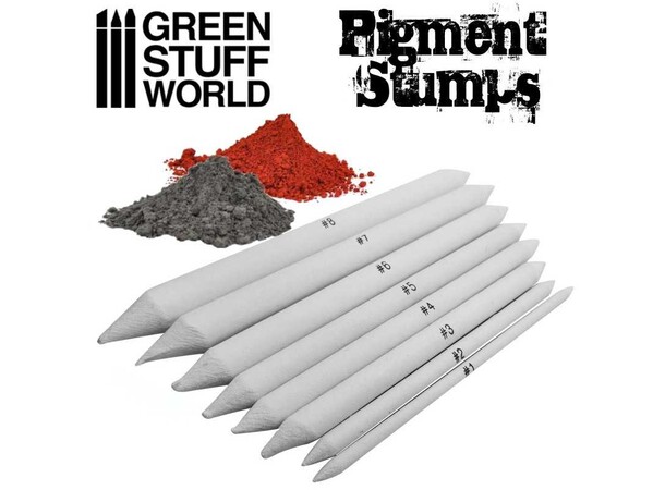 Pigment Blending Stumps (8 stk) Green Stuff World