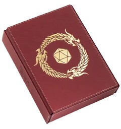 RPG Dice Companion Blood Red Dragon Shield Roleplaying