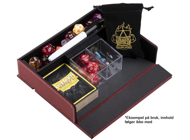 RPG Dice Companion Blood Red Dragon Shield Roleplaying