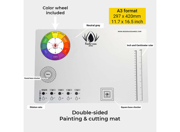 RedGrass Games Painting/Cutting Mat A3 