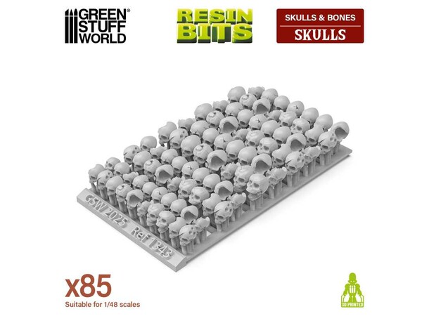 Resin Hodeskaller Skulls - 85 stk Green Stuff World 
