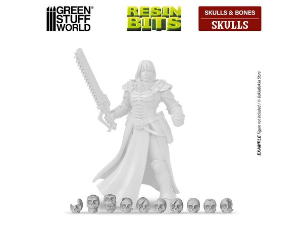 Resin Hodeskaller Skulls - 85 stk Green Stuff World 