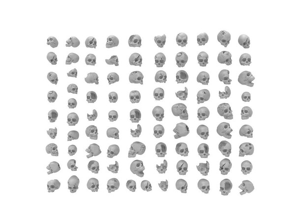 Resin Skallar Skulls - 85 st Green Stuff World 