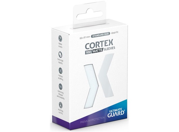 Sleeves Cortex Klar MATTE x100 - 66x91 Ultimate Guard Standard Size