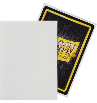 Sleeves Matte White x100 66x91 Dragon Shield