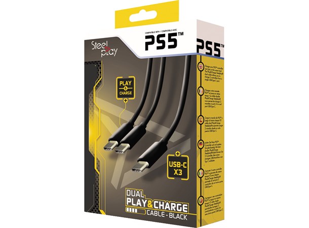 Steelplay Dual Play & Charge Cable PS5