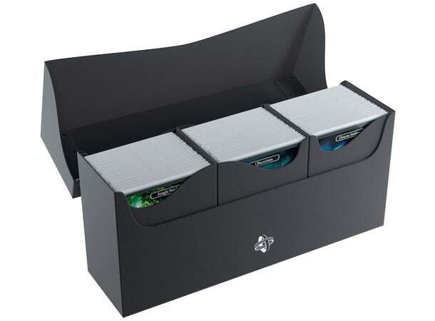 Triple Deck Holder 240+ Black GameGenic Casual Deck Boxes 