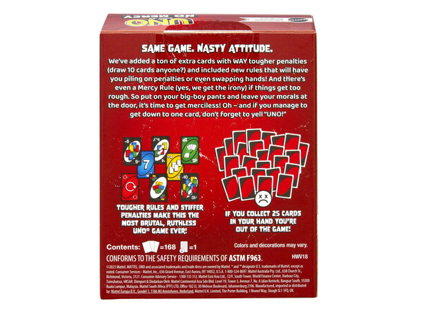 UNO No Mercy Kortspill 