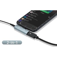USB-C till 3.5mm Audio & Charger Ladda medan du lyssnar på musik