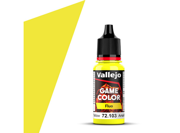 Vallejo Game Color Fluorescent Yellow 18ml - Fluo 
