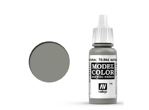 Vallejo Model Color Natural Steel 17ml Tilsvarer 4677AP 