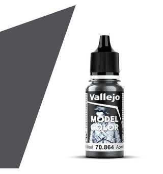 Vallejo Model Color Natural Steel 17ml Tilsvarer 4677AP