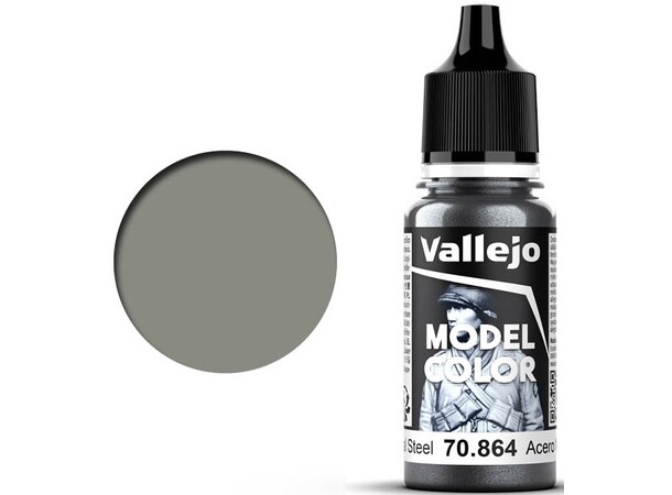 Vallejo Model Color Natural Steel 17ml Tilsvarer 4677AP