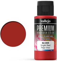 Vallejo Premium Basic Bright Red 60ml Premium Airbrush Color