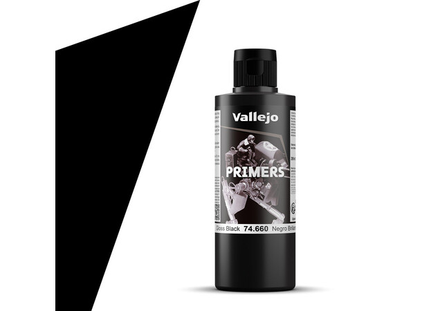 Vallejo Primer Gloss Black 200ml 