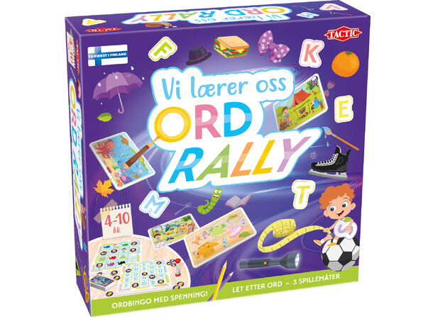 Vi lærer oss ord rally Lærespill Norsk utgave