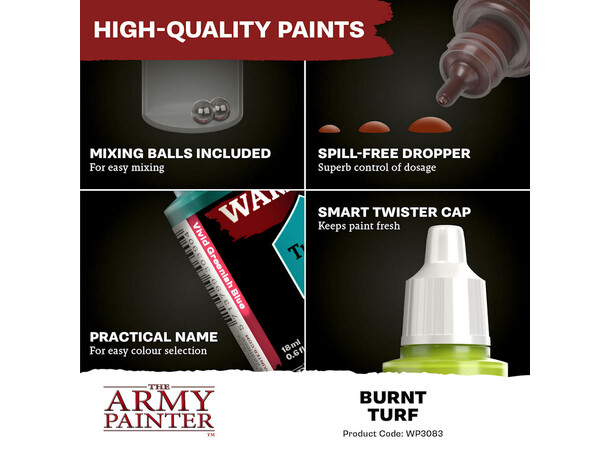 Warpaints Fanatic Burnt Turf Army Painter 