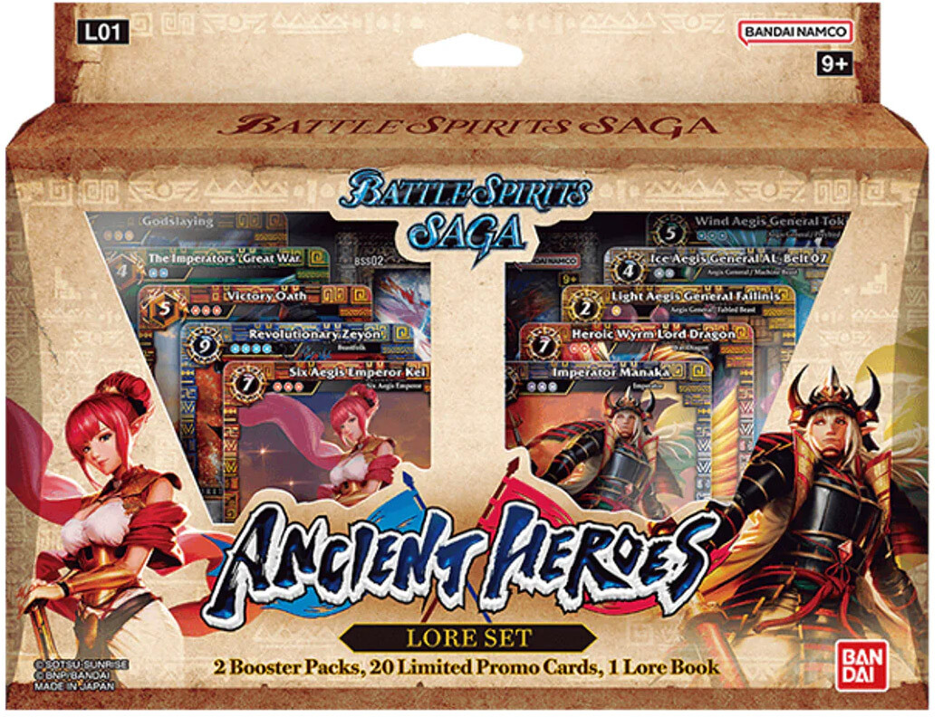 Battle Spirits Saga L01 Lore Set Ancient Heroes