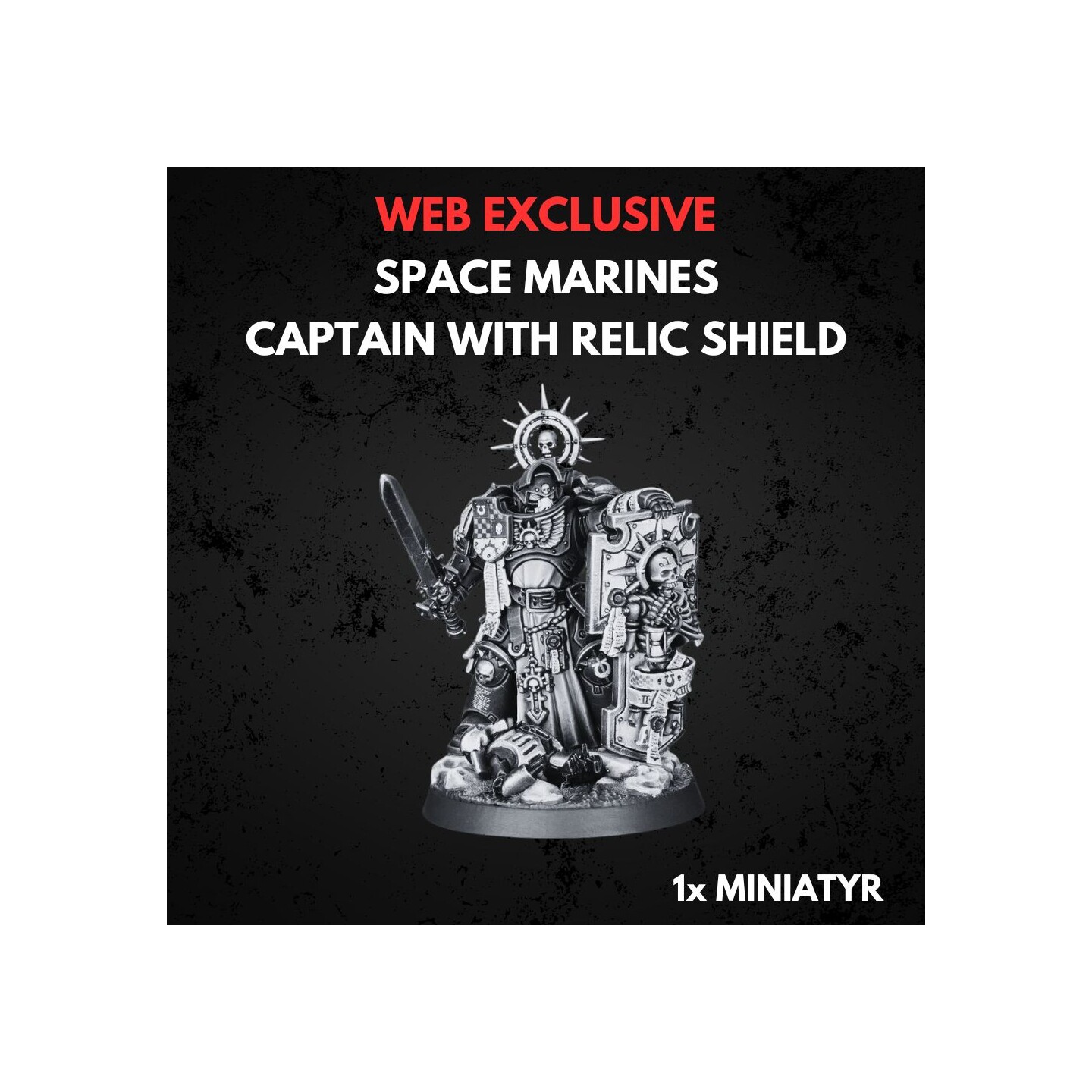 Space Marines Captain with Storm Shield Warhammer 40K