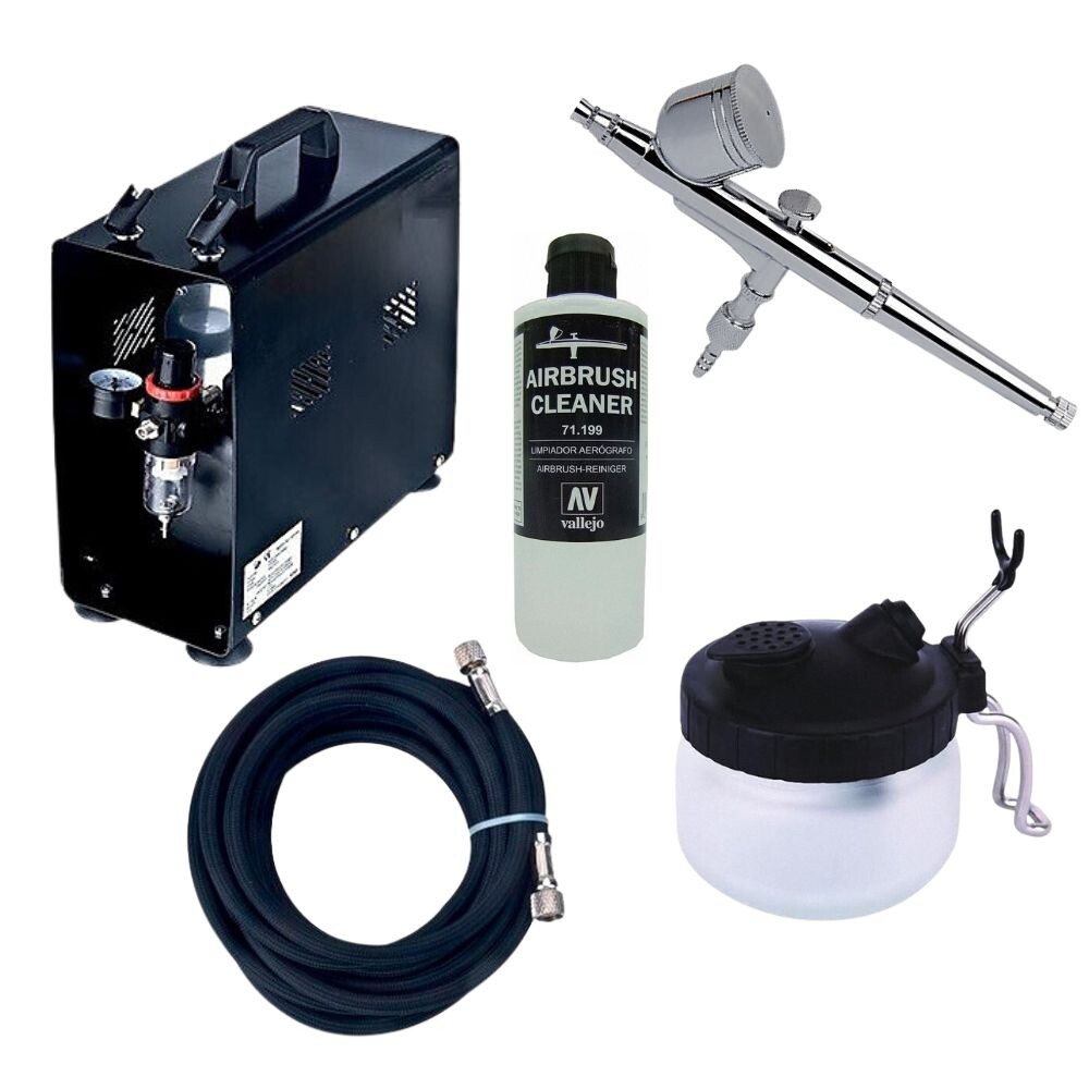 Airbrush Startpakke BEGYNNER Komplett Alt du trenger for å komme igang
