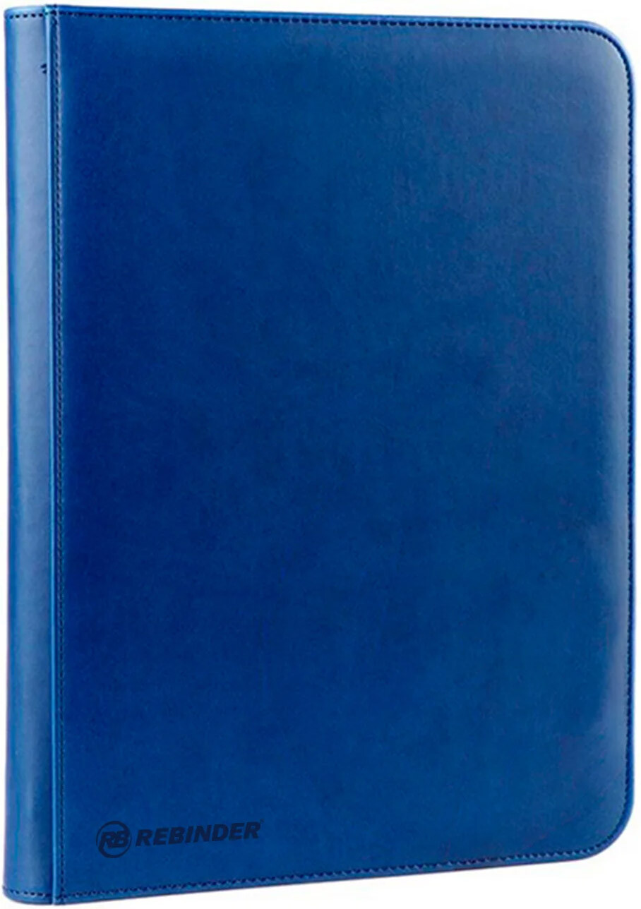 Rebinder Toploader Binder 9-Pocket Blue