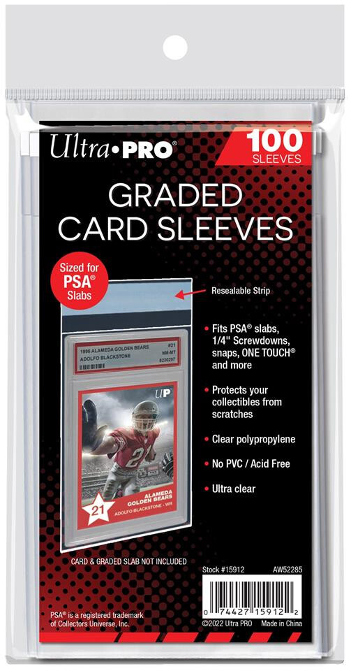 Graded Card Sleeves for PSA - 100 stk Ultra Pro Resealable Sleeves