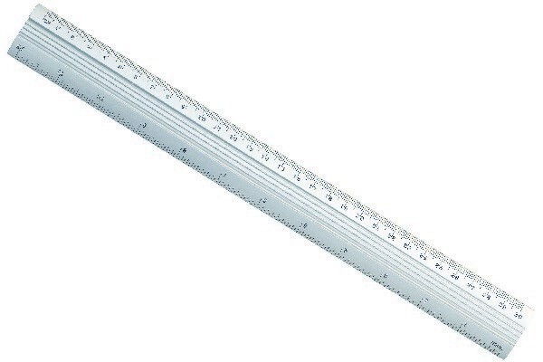 Metal Ruler Aluminium Linjal 30cm