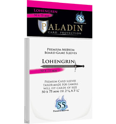 Brettspill Kortbeskyttere 55 stk 50x75 Paladin Lohengrin Medium