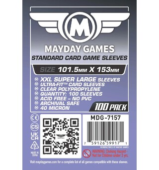 Brettspill Kortbeskyttere x100 101,5x153 Mayday Premium XXL Super Large