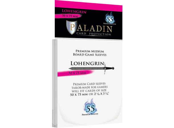 Brädspel Kortskydd 55 st 50x75 Paladin Lohengrin Medium 