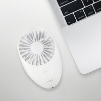 Bärbar handfläkt - Vit Portable Hand Fan