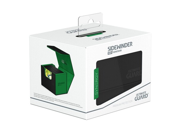 Card Box Synergy 100+ Svart/Grønn Ultimate Guard Sidewinder Xenoskin