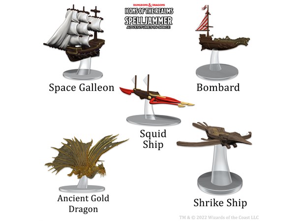 D&D Figur Icons Welcome to Wildspace Spelljammer Ship Scale