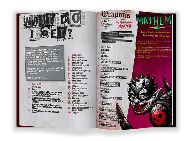 Demon Dog RPG Kompatibel med Mörk Borg 