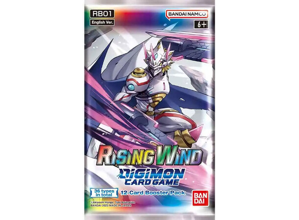 Digimon TCG Rising Wind Reboot Booster Digimon Card Game - RB01